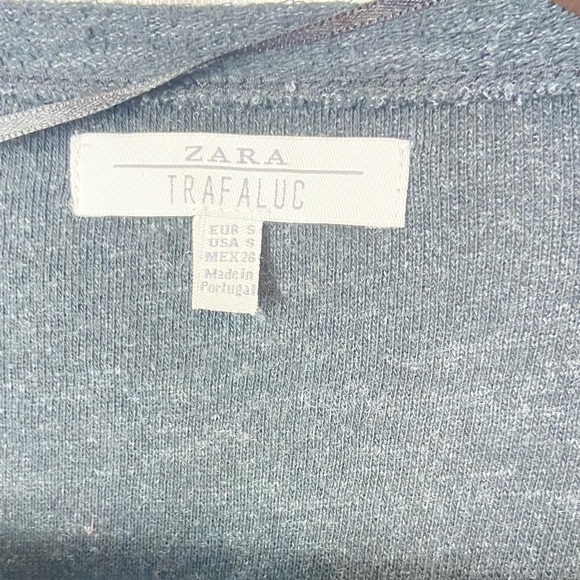 ZARA•metallic wool alpaca open loose crochet knit long sleeve sweater small - Picture 3 of 8